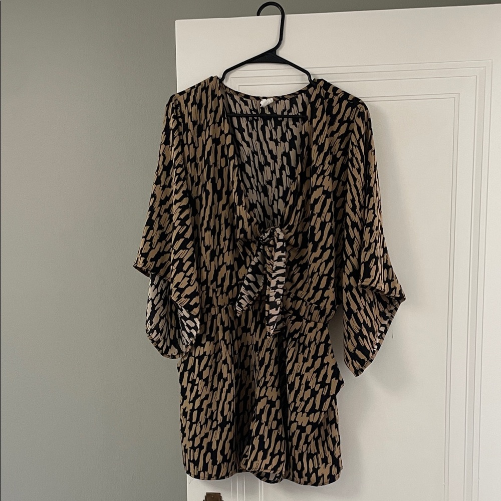 VICI Scratch That Printed Pocket Tie Romper